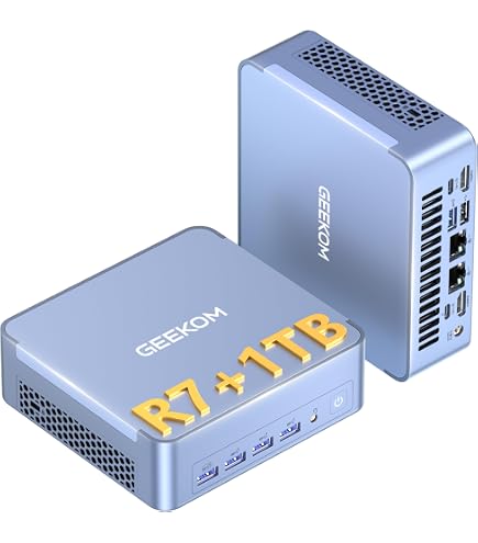 GEEKOM A6 Mini PC, AMD Ryzen 7 6800H(up to 4.7GHz), 32GB DDR5 RAM